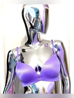 Victoria's Secret Purple Push-up Seamless T-Shirt Bra